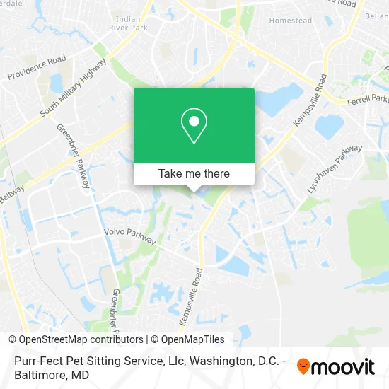 Purr-Fect Pet Sitting Service, Llc map