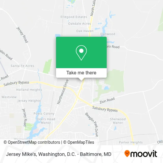 Jersey Mike's map