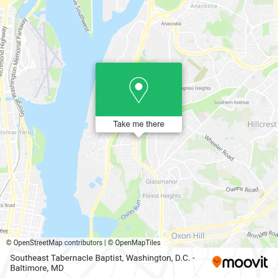 Southeast Tabernacle Baptist map