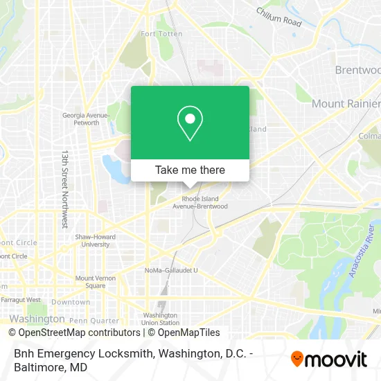 Bnh Emergency Locksmith map