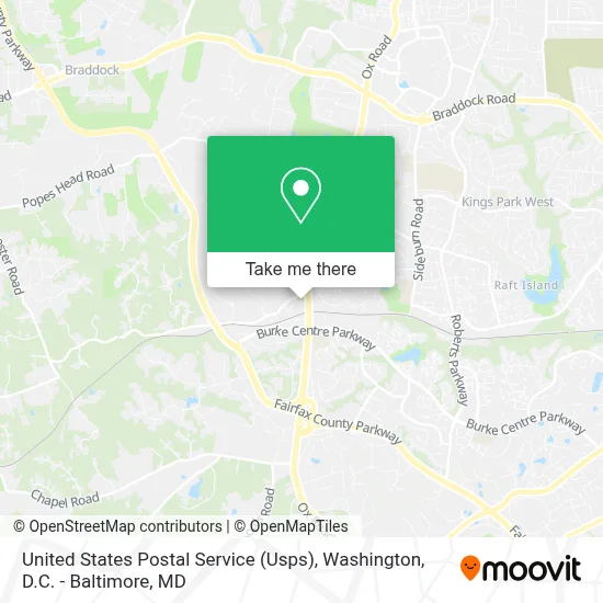 United States Postal Service (Usps) map