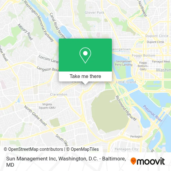 Sun Management Inc map
