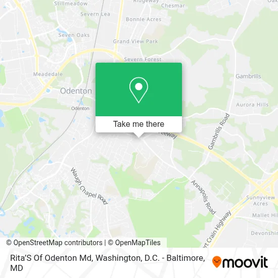 Rita’S Of Odenton Md map