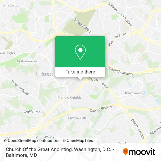 Church Of the Great Anointing map