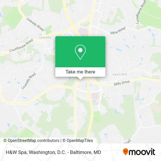H&W Spa map