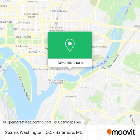 Sbarro map