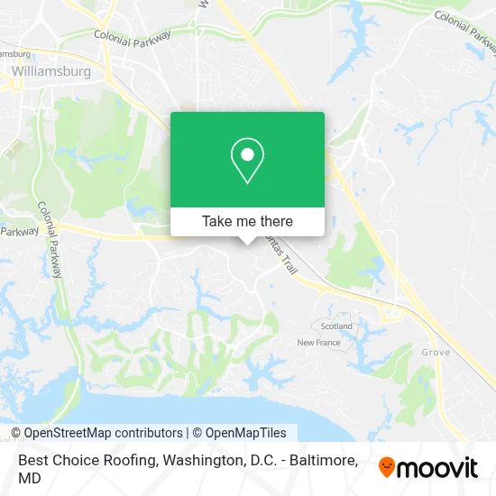 Best Choice Roofing map