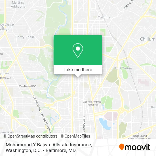 Mohammad Y Bajwa: Allstate Insurance map