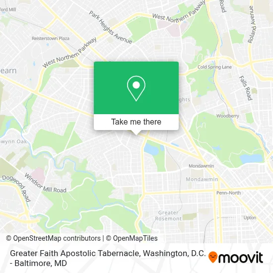 Greater Faith Apostolic Tabernacle map