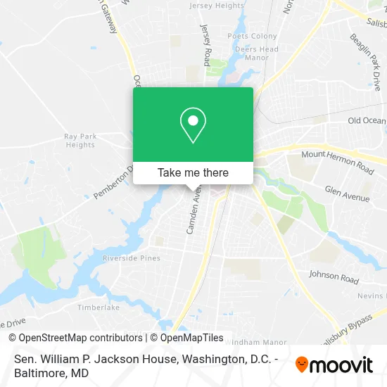 Sen. William P. Jackson House map