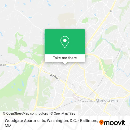 Woodgate Apartments map