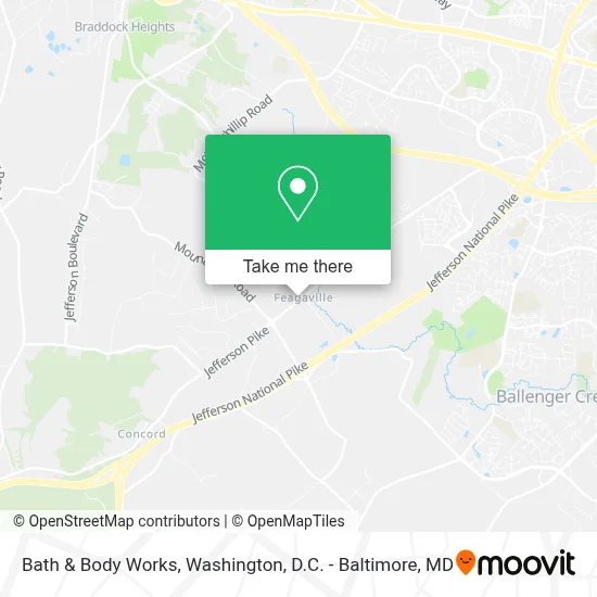 Bath & Body Works map