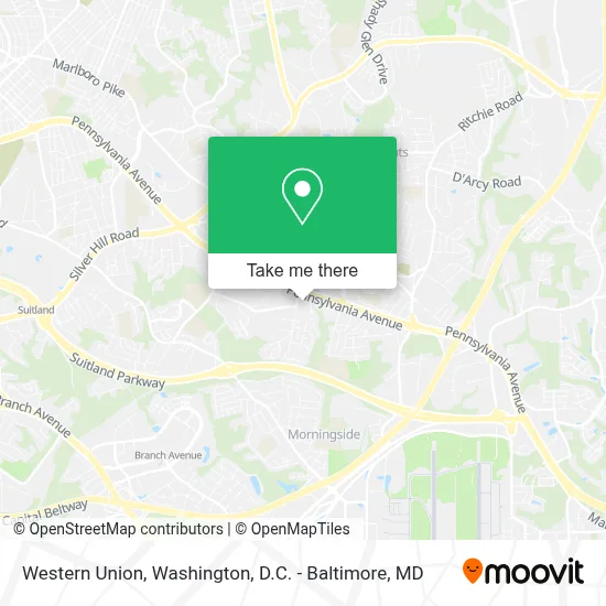 Western Union map