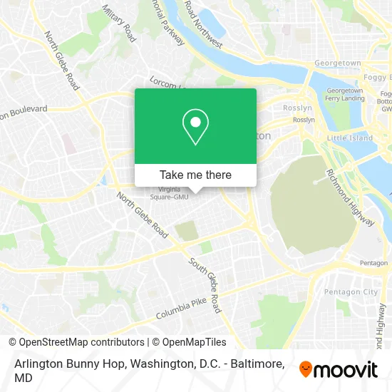 Arlington Bunny Hop map
