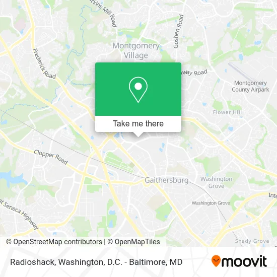 Radioshack map