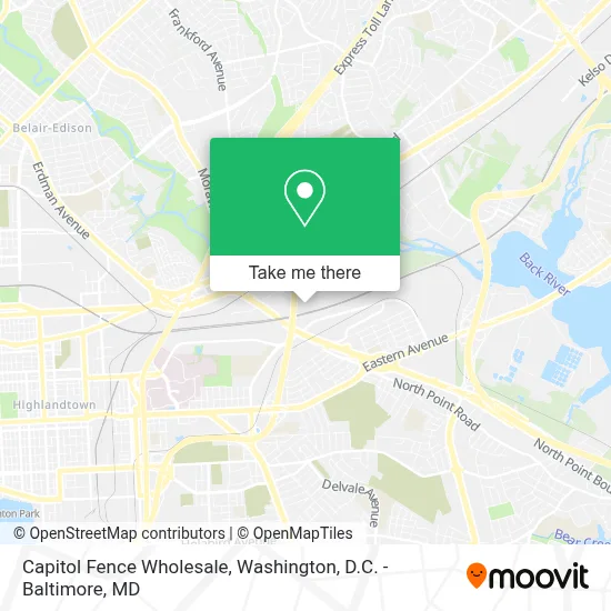 Capitol Fence Wholesale map