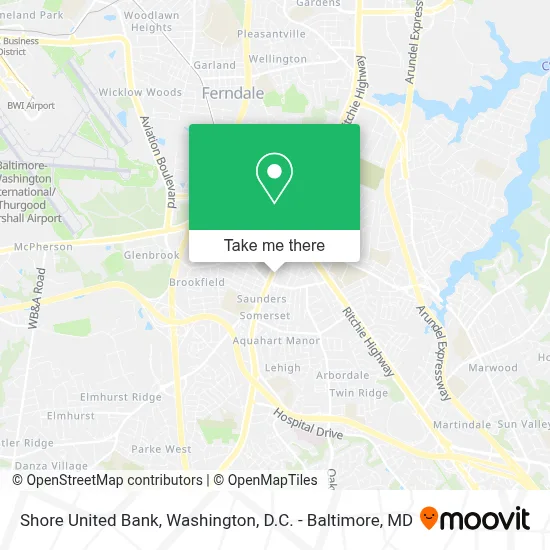 Shore United Bank map