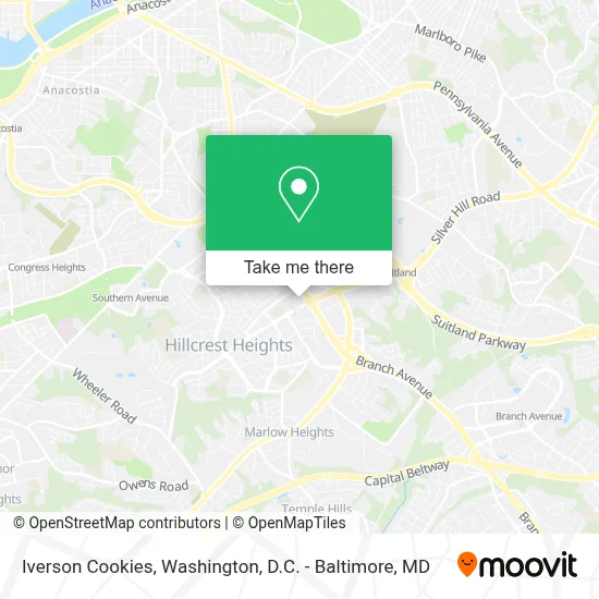 Iverson Cookies map