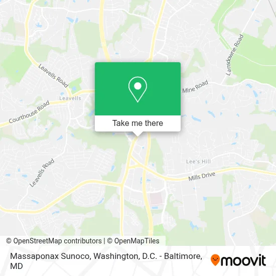 Massaponax Sunoco map