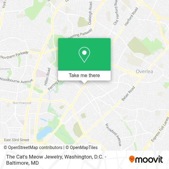 The Cat's Meow Jewelry map