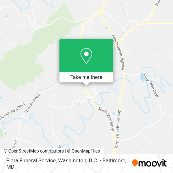 Flora Funeral Service map