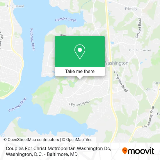 Couples For Christ Metropolitan Washington Dc map
