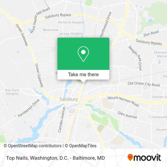 Top Nails map