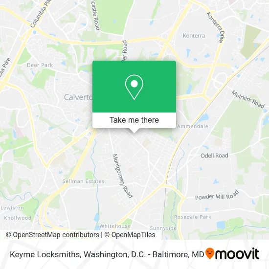 Keyme Locksmiths map