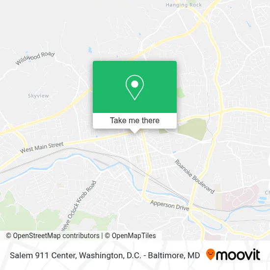 Salem 911 Center map