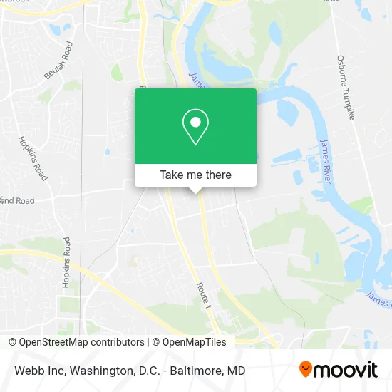 Webb Inc map