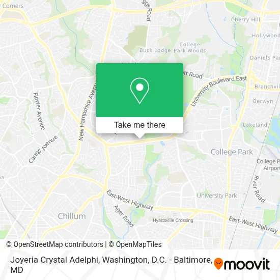 Joyeria Crystal Adelphi map