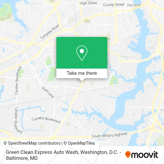 Green Clean Express Auto Wash map
