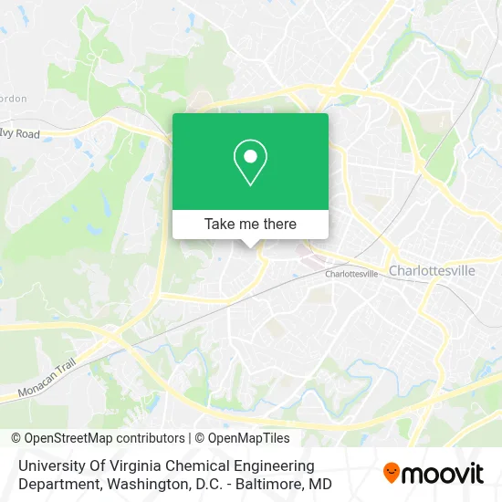 University Of Virginia Chemical Engineering Department map