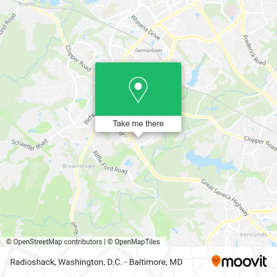Radioshack map