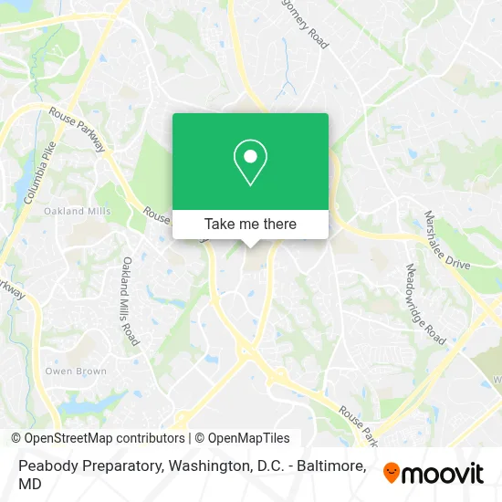 Peabody Preparatory map