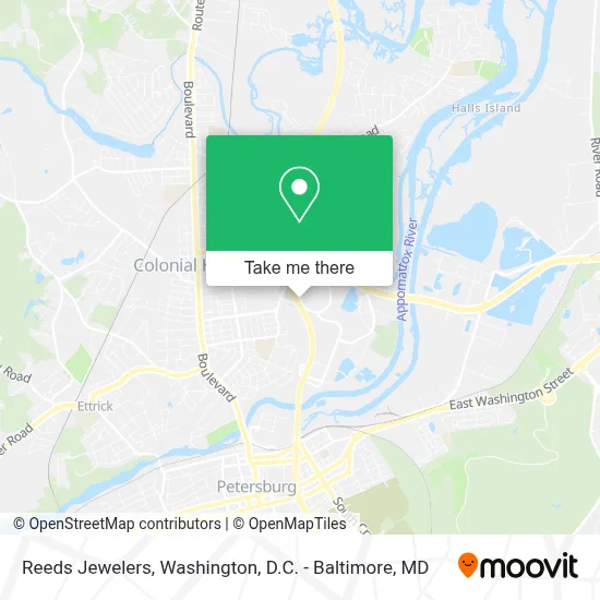 Reeds Jewelers map
