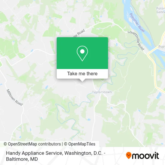 Handy Appliance Service map