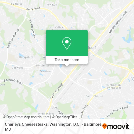 Charleys Cheesesteaks map