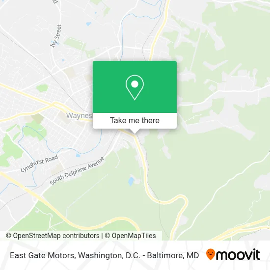 East Gate Motors map