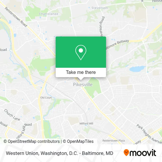 Western Union map