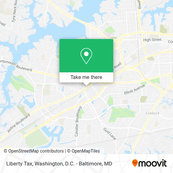 Liberty Tax map