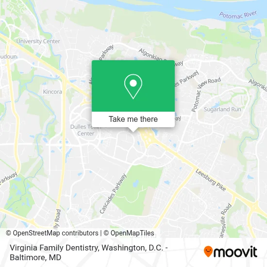 Virginia Family Dentistry map