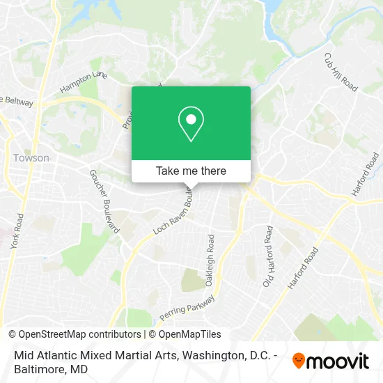 Mid Atlantic Mixed Martial Arts map