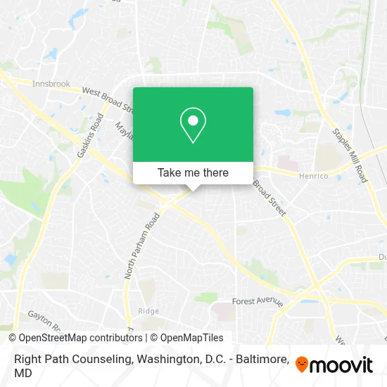 Right Path Counseling map
