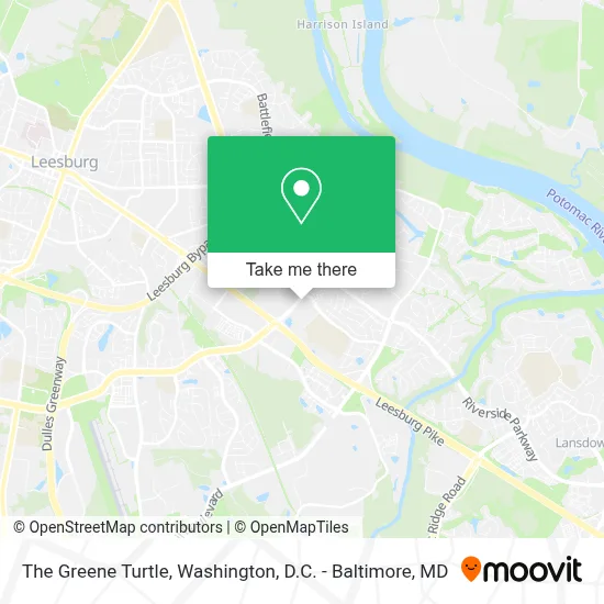 The Greene Turtle map