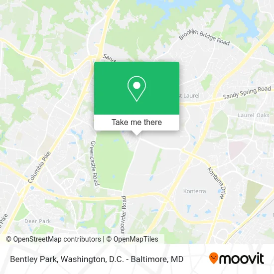 Bentley Park map