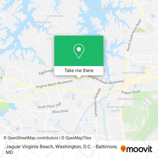Jaguar Virginia Beach map