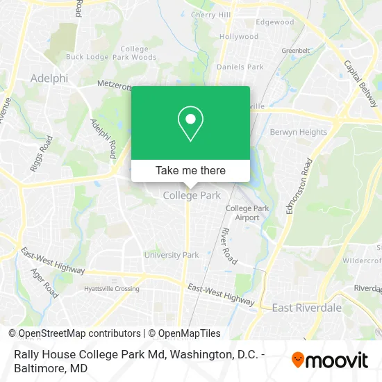 Rally House College Park Md map