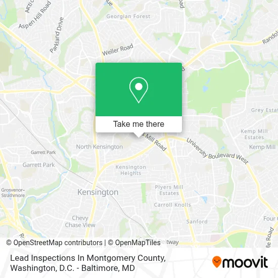 Lead Inspections In Montgomery County map
