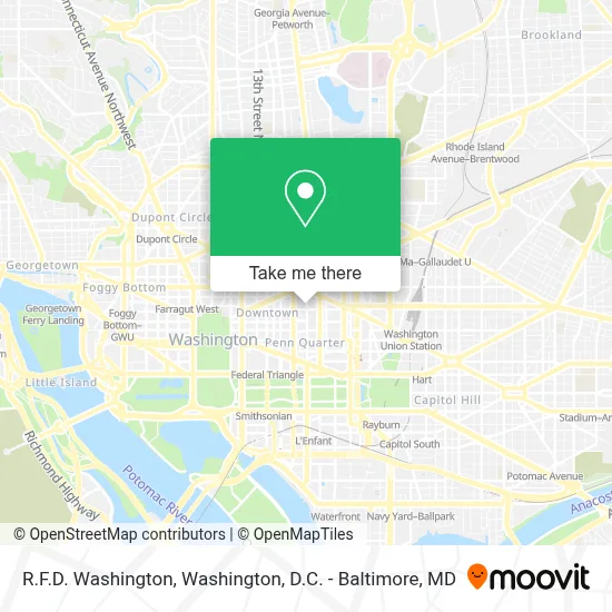 R.F.D. Washington map